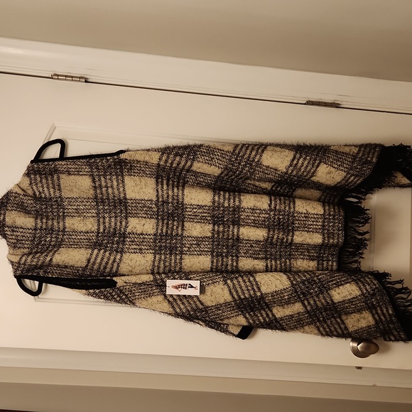 VERTIGO WATERFALL OPEN CARDIGAN LARGE NEW - Picture 6 of 6